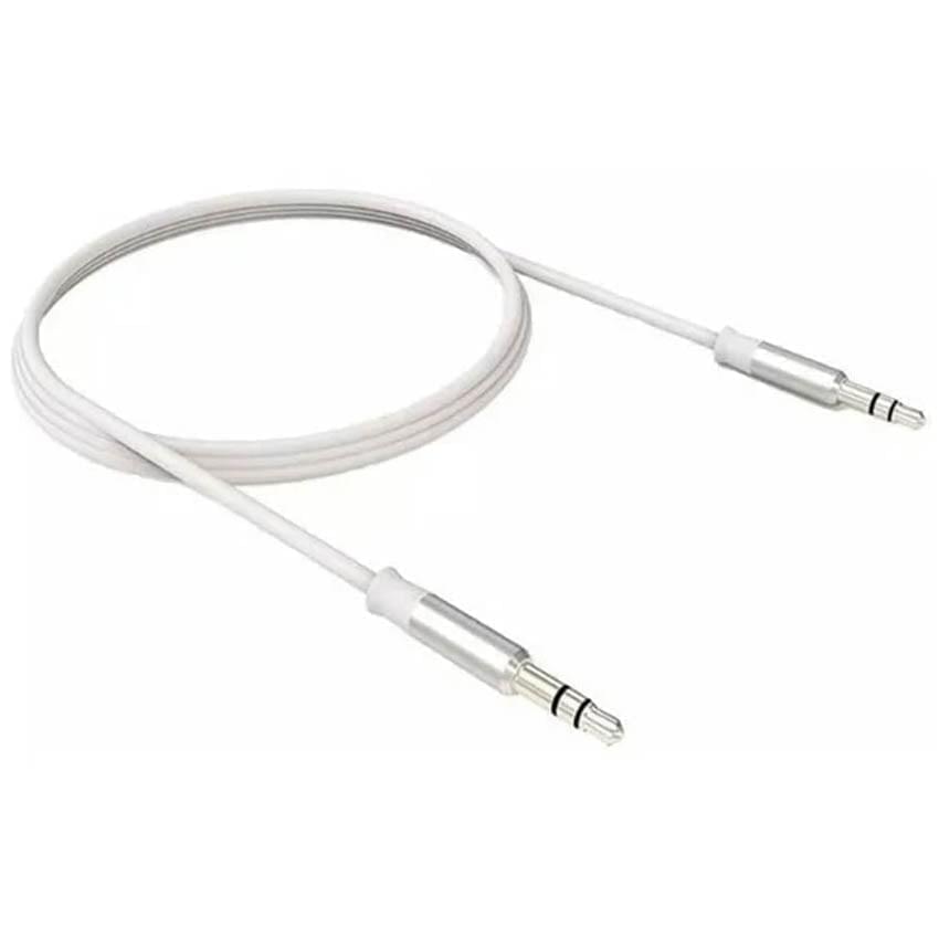 Cable Auxiliar Plug 3.5 Seisa Sm-Sy02 Blanco